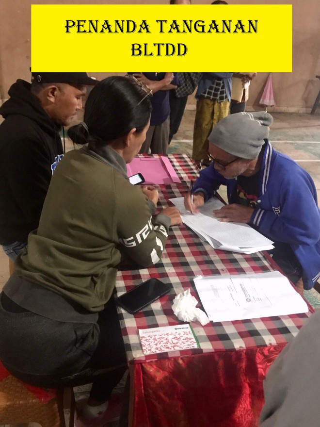 Pencairan Dana Penanda Tanganan BLT DD Bulan Juli 2023